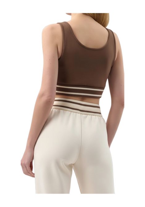 Top cropped con profilo a contrasto ARMANI EXCHANGE | Top | XW001750 AF10804U6136